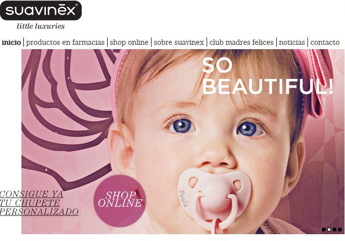 Suavinex estrena tienda on-line con los productos más exclusivos para el bebé
